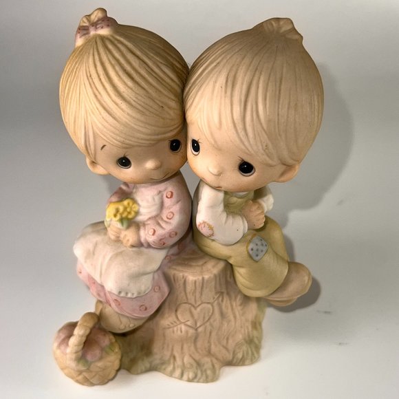Vintage Precious Moments Love One Another Enesco Figurine 1978 Jonathan David - Picture 3 of 13